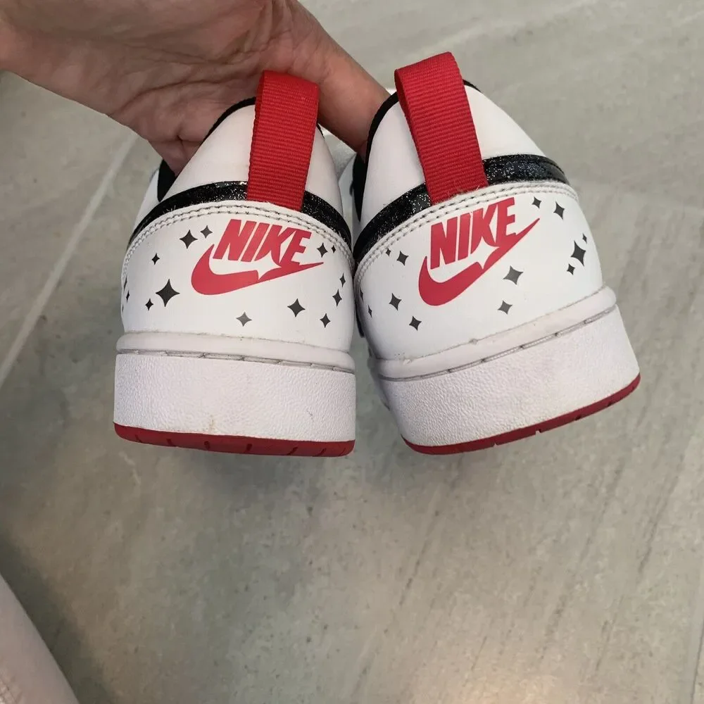 Nike Court Borough Low 2 SE GS 'White Very Berry'  Kids Shoes Size 7Y